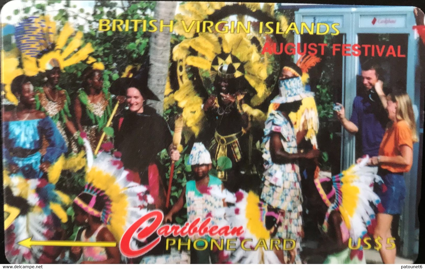 BRITISH VIRGIN ISLANDS - Phonecard  -  August Festival  -  US $ 5 - Vierges (îles)