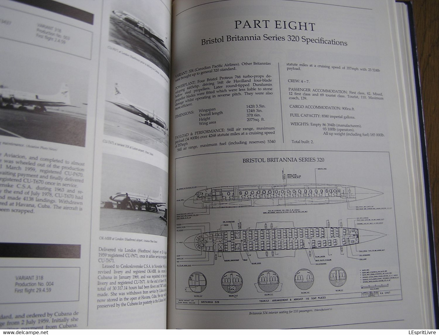 A HISTORY OF THE BRISTOL BRITANNIA Royaume Uni UK BOAC Aviation Avion Aircraft Company Aéronautique Canadair