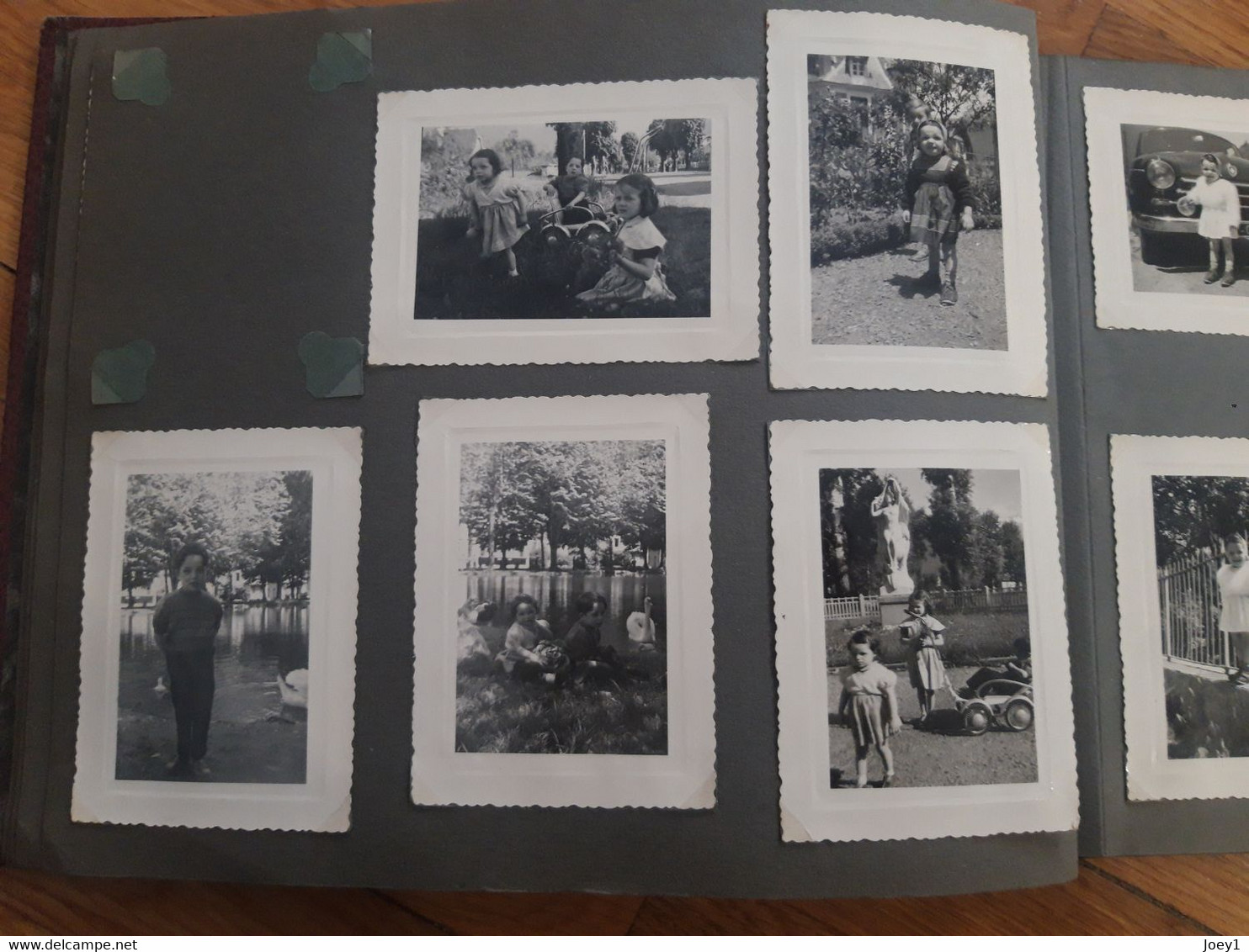 Album  photos de familles Vacances années 50.
