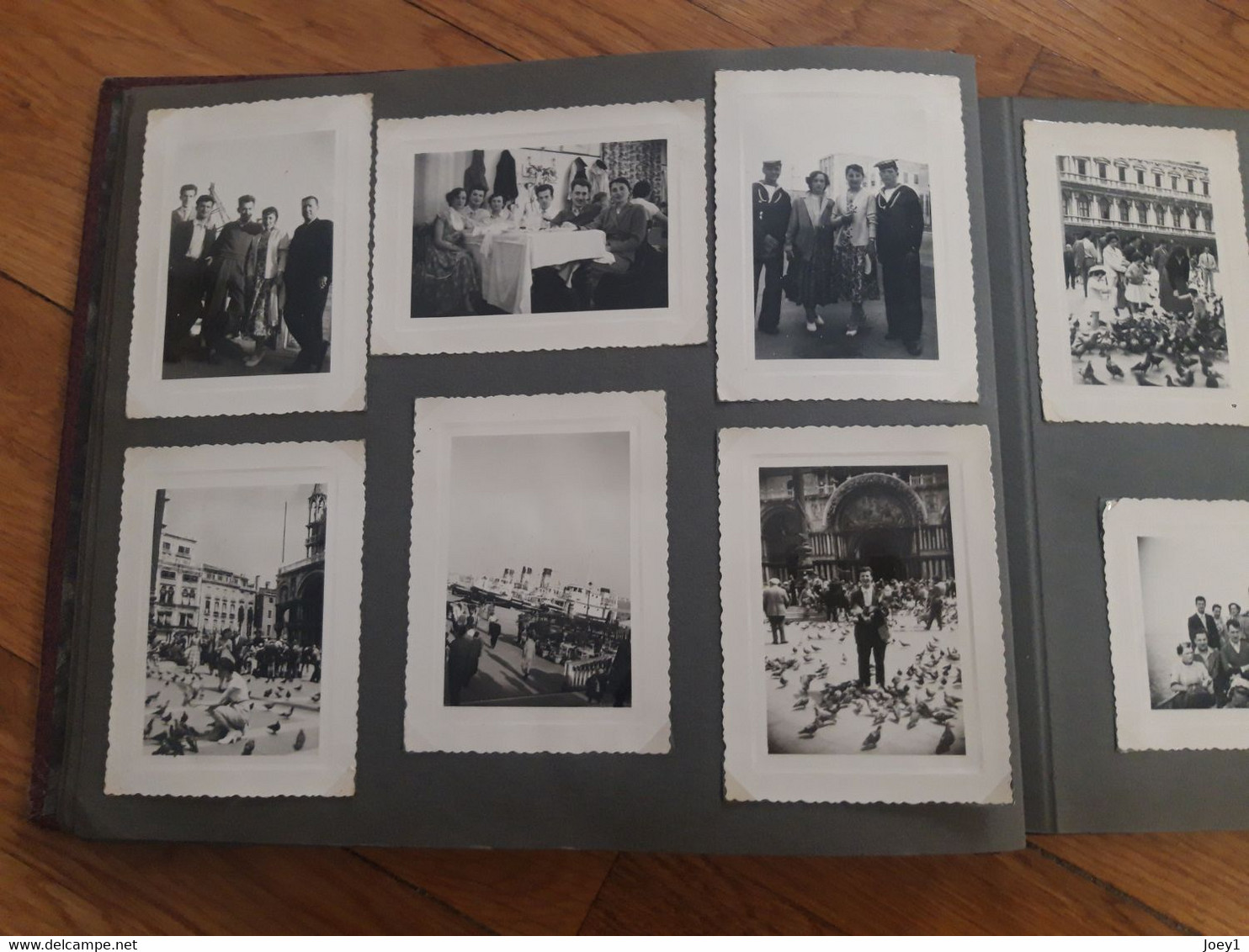 Album  photos de familles Vacances années 50.