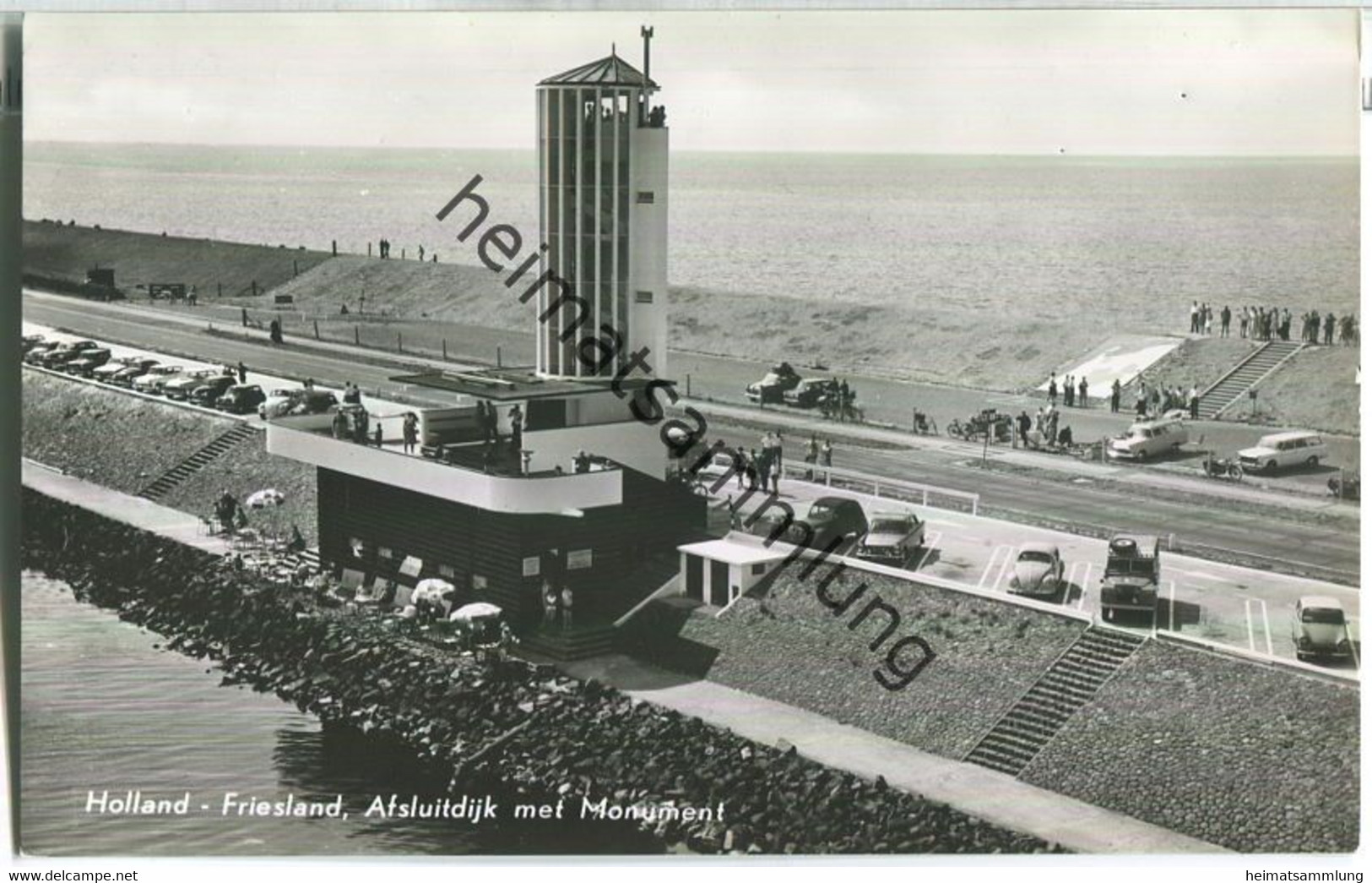 Friesland - Afsluitdijk Met Monument - Edition KLM Aerocarto Schiphol - Den Oever (& Afsluitdijk)