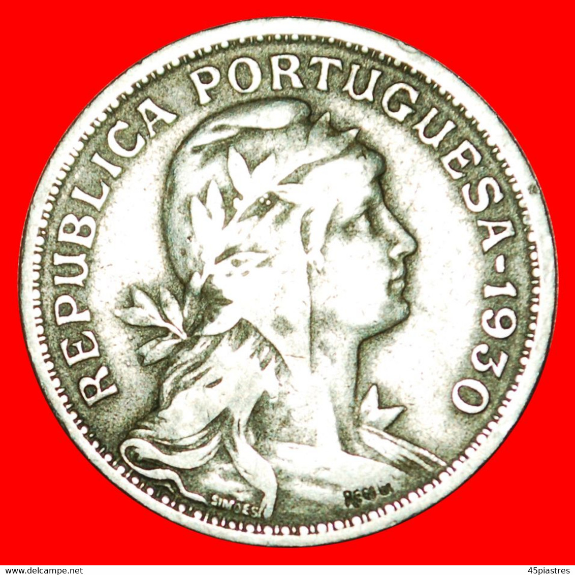 • PORTUGAL: CAPE VERDE ★ 50 CENTAVOS 1930 UNCOMMON! LOW START ★ NO RESERVE! - Cape Verde