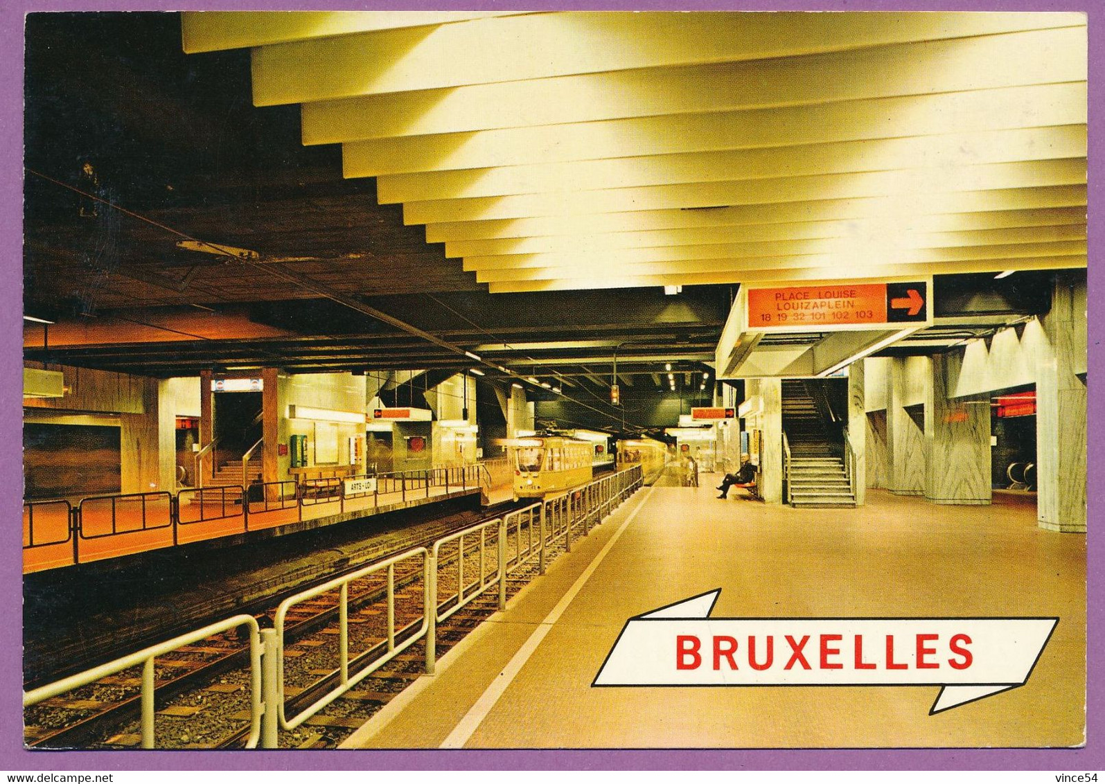 BRUXELLES - Le Métro - Station Place Louis - Louizaplein - Trasporto Pubblico Metropolitana