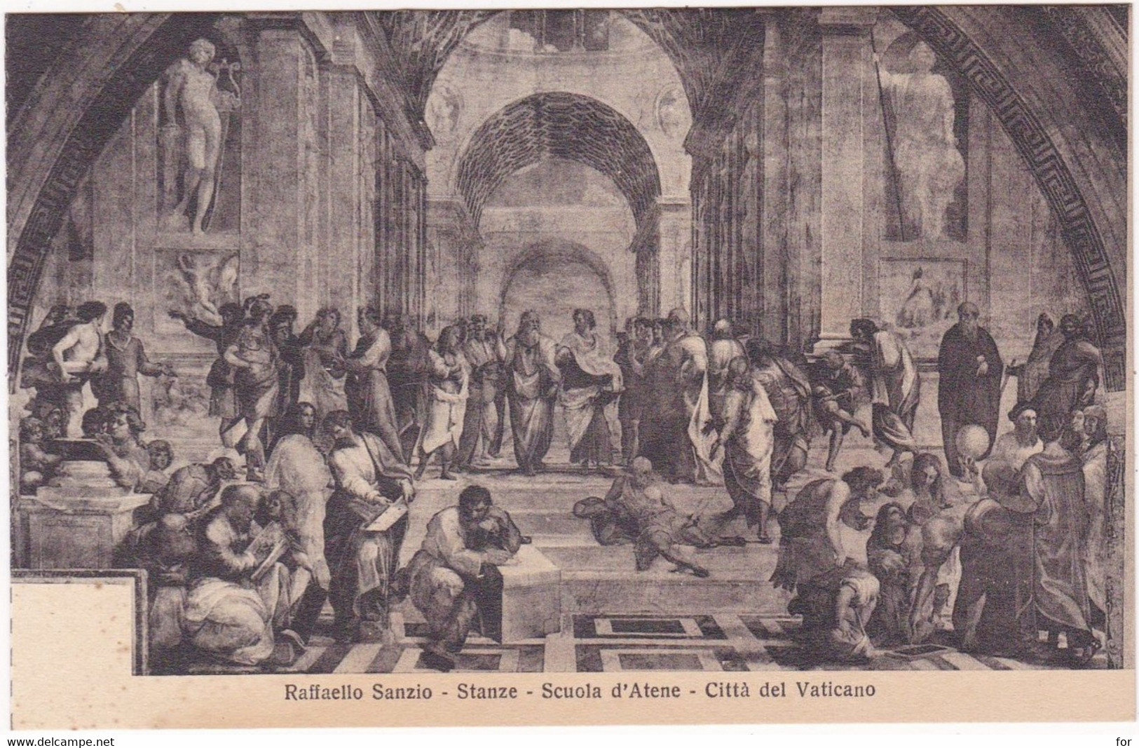 Vatican : Raffaello Sanzio : Stanze : Scuola D'Atene : Città Del Vaticano : Peintre - Religion - Christianisme - Vatikanstadt