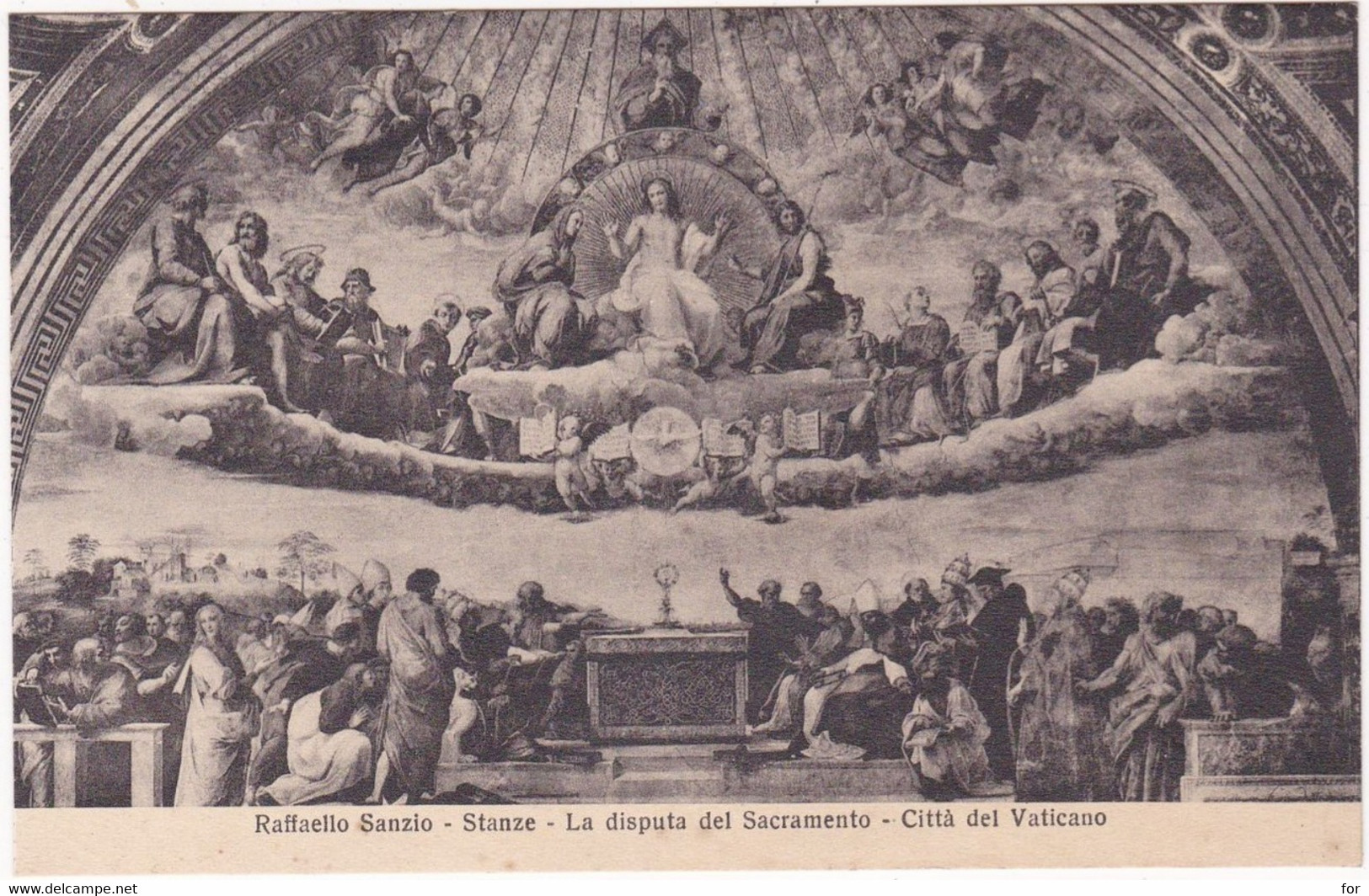 Vatican : Raffaello Sanzio : Stanze : La Disputa Del Sacramento : Città Del Vaticano : Peintre - Religion  Christianisme - Vatikanstadt