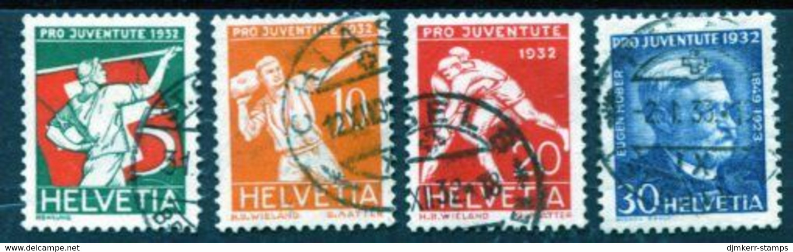 SWITZERLAND 1932 Pro Juventute Set Used.  Michel 262-65 - Gebruikt