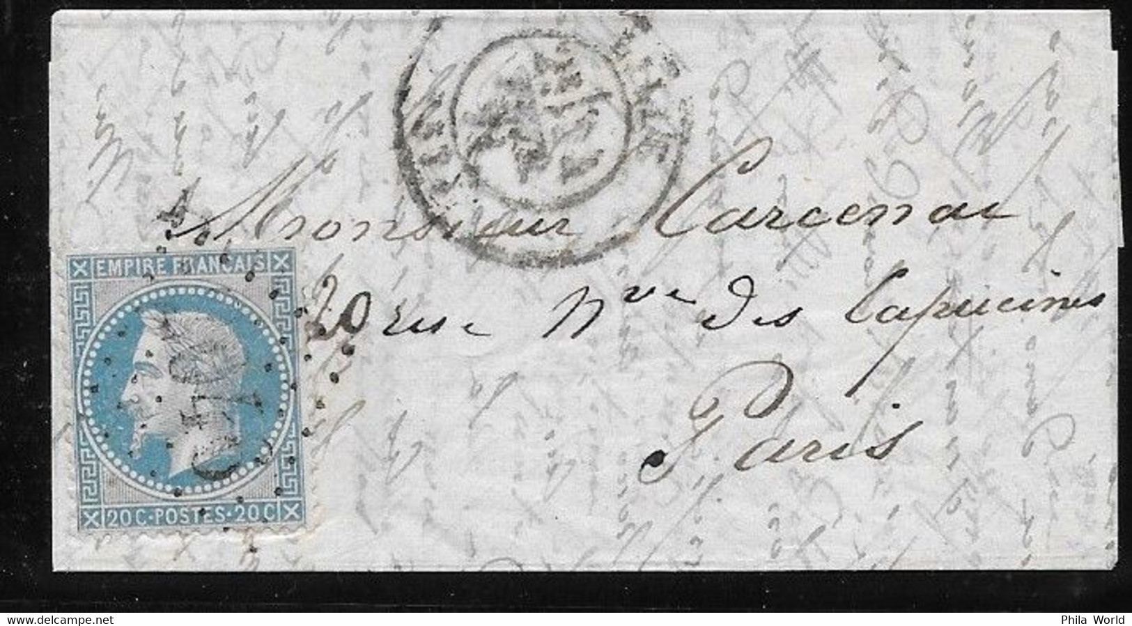 PRECURSEUR GUERRE SIEGE 1870 TENTATIVE D'ENTREE - NAPOLEON Lauré > SAINT QUAY PORTRIEUX 03 NOV 1870 Càd LILLE GC 2046 - 1870 Siege Of Paris