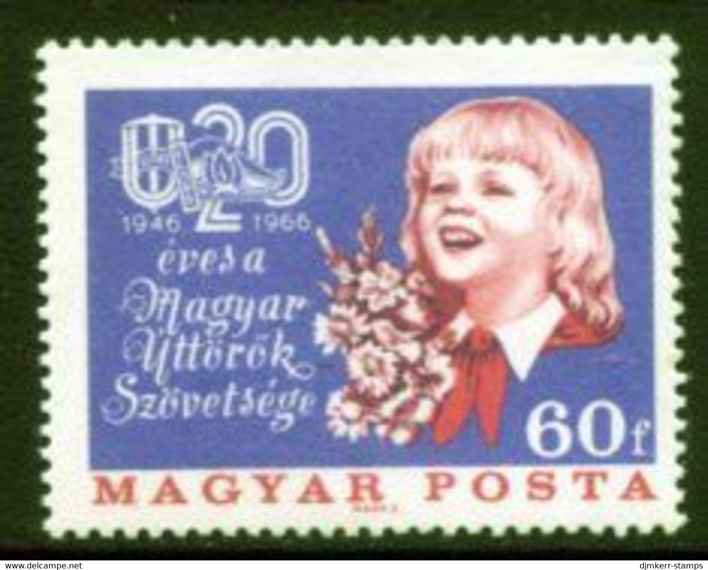 HUNGARY 1966 Young Pioneers MNH / **.  Michel 2251 - Neufs