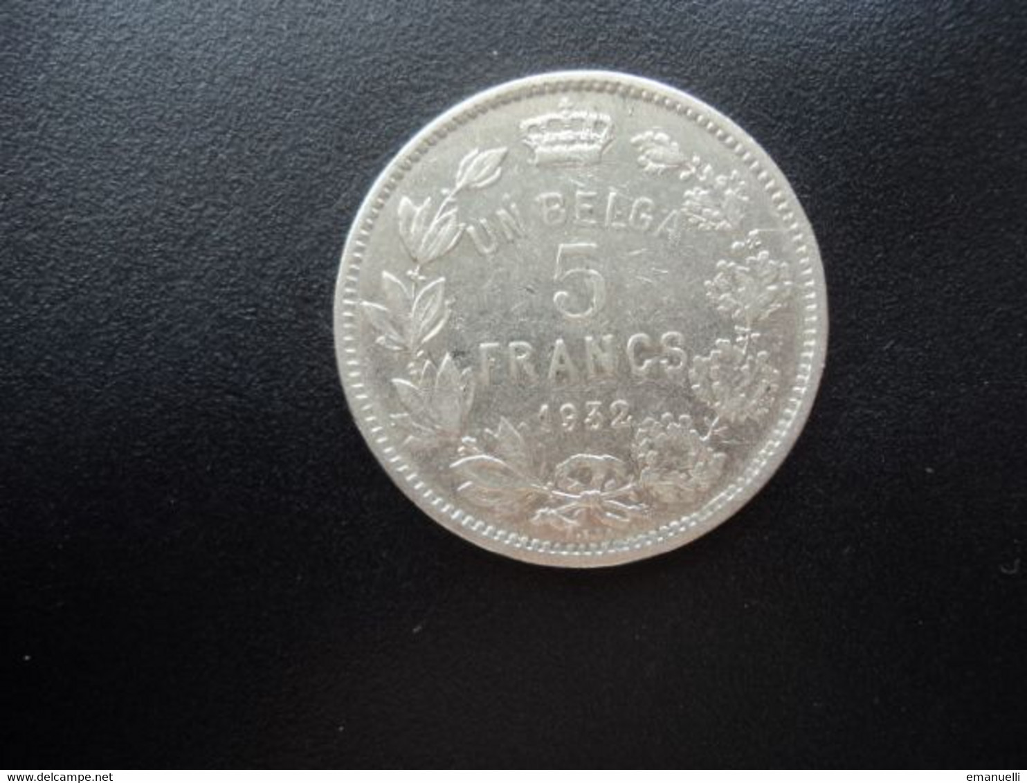 BELGIQUE * : UN BELGA - 5 FRANCS   1932    Position B / Tranche A ***   CMB 386b ** / KM 97.1      SUP - 5 Frank & 1 Belga