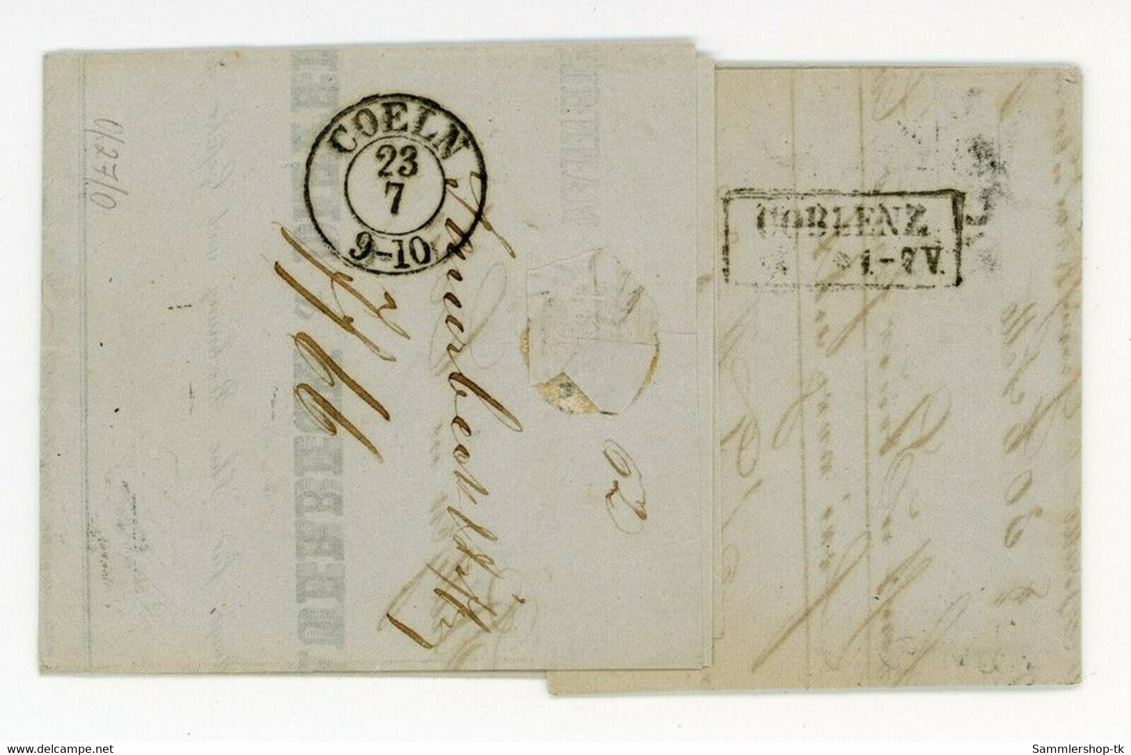 Baden Einzelfrankatur Michel Nr. 12 - Top Brief Mannheim Nach Köln 1862 - Storia Postale