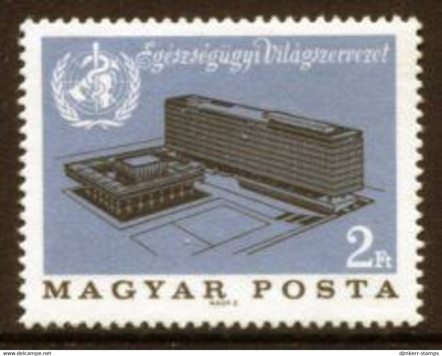 HUNGARY 1966 WHO Building MNH / **.  Michel 2237 - Ongebruikt