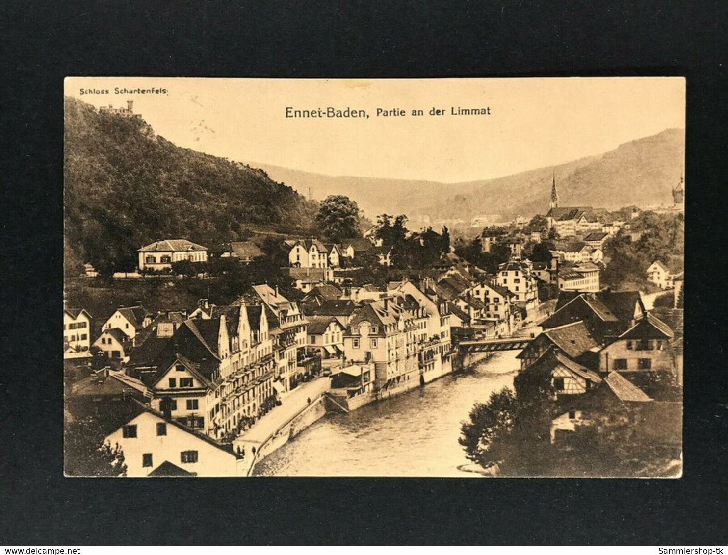Ansichtskarte Schweiz Ennetbaden 1913 Nach Schorndorf - Ennetbaden
