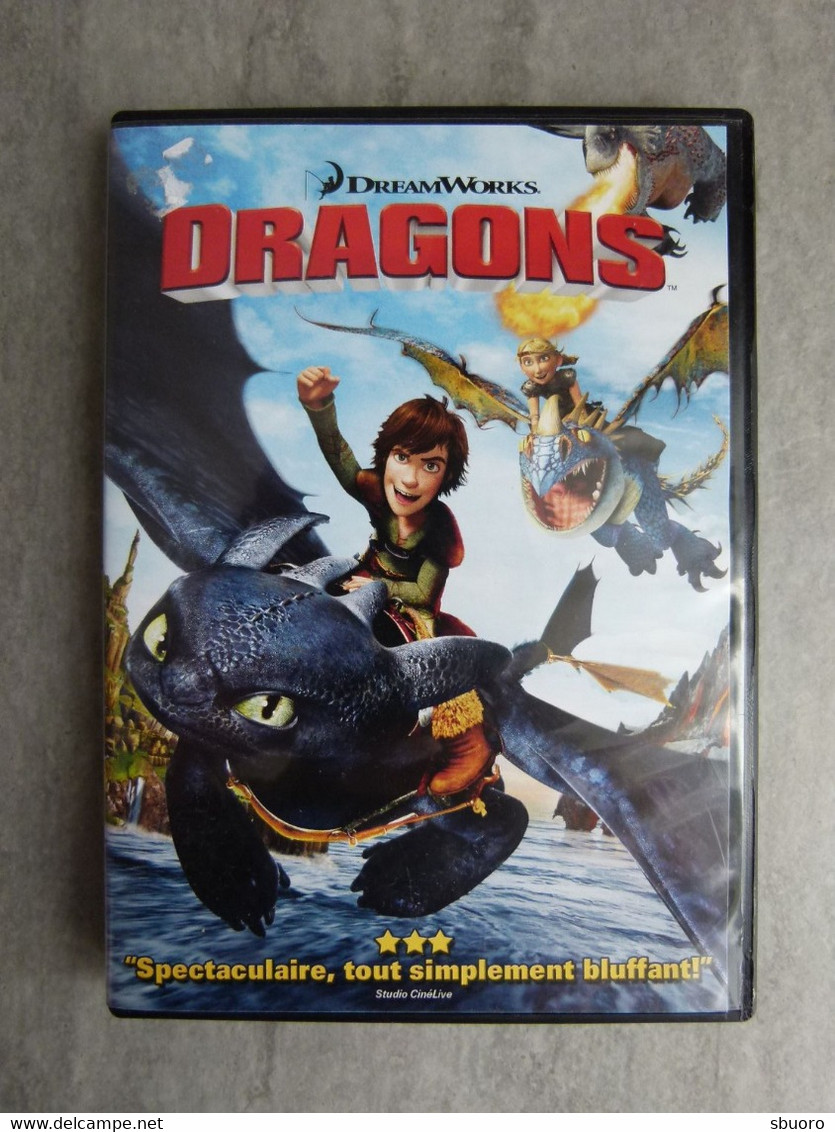 DVD Film : Dragons. DreamWorks. Durée 94 Minutes Environ. PAL Langues & Sous-titres Français Anglais Néerlandais Flamand - Dessin Animé