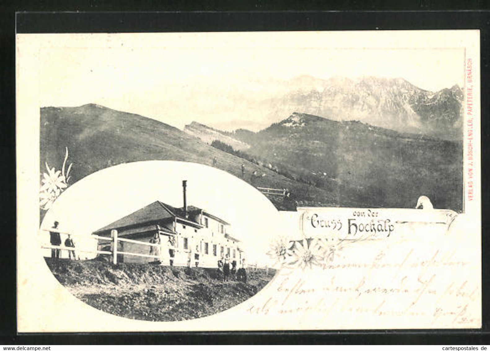 AK Urnäsch, Gasthaus Hochalp, Landschaftsbild - Urnäsch