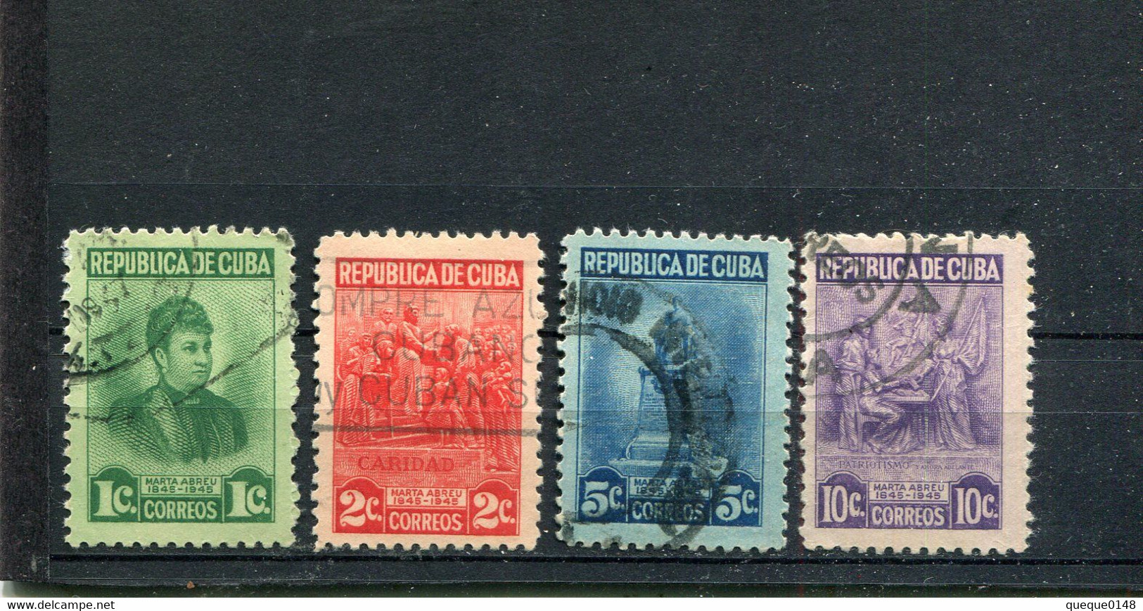 Cuba 1947 Yt 299-302 - Oblitérés