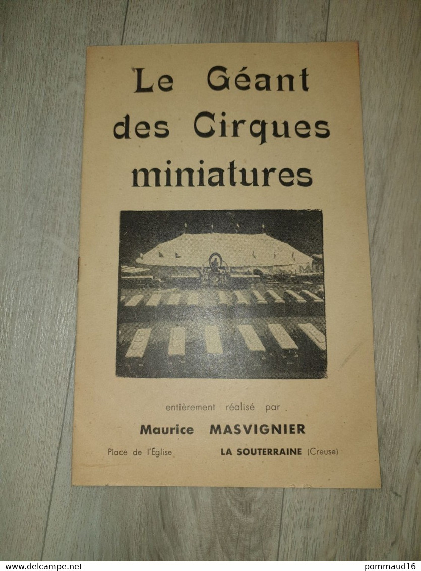 Le Géant Des Cirques Miniatures Par Maurice Masvignier - Modellismo