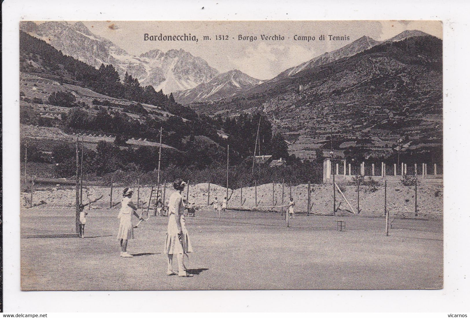 CP ITALIE BARDONECCHIA Borgo Vecchio Campo Di Tennis - Andere & Zonder Classificatie