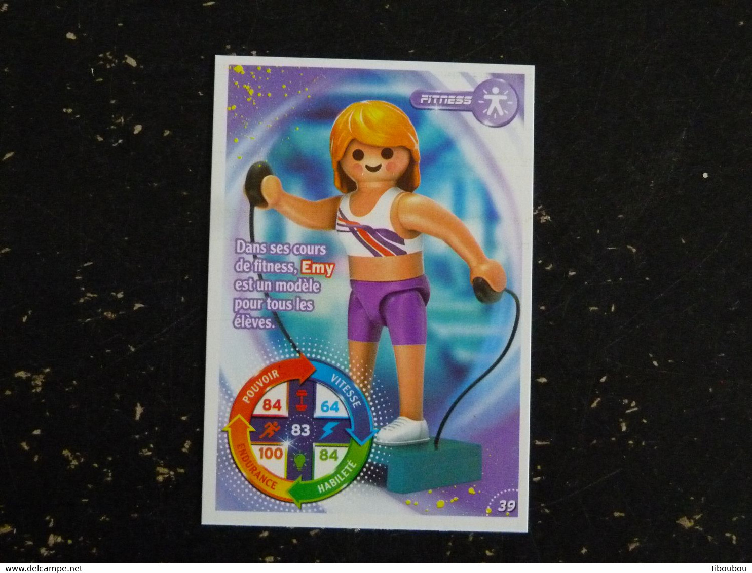 CARTE CARREFOUR PLAYMOBIL N° 39 - FITNESS - Other & Unclassified