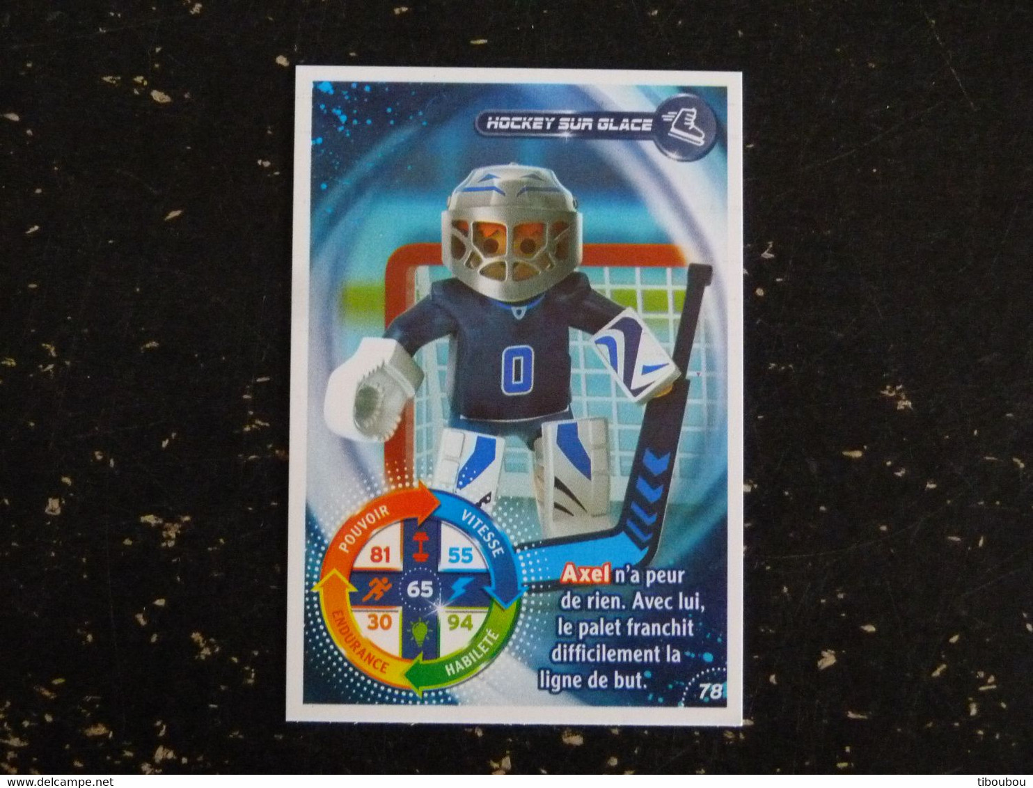 CARTE CARREFOUR PLAYMOBIL N° 78 - HOCKEY SUR GLACE - Andere & Zonder Classificatie