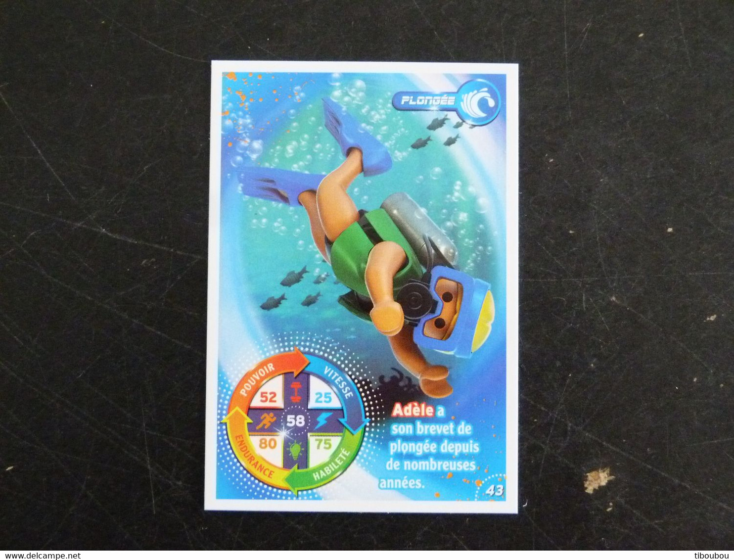 CARTE CARREFOUR PLAYMOBIL N° 43 - PLONGEE - Altri & Non Classificati