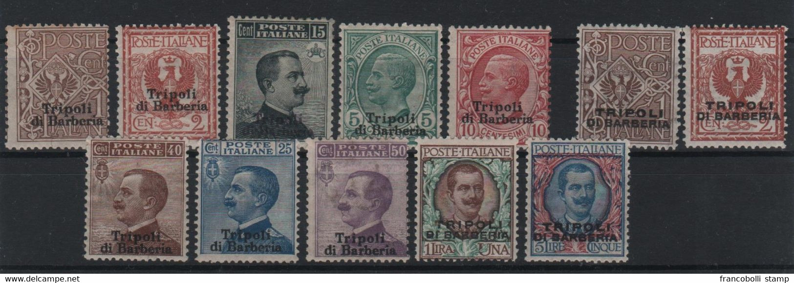 1909 Tripoli Di Barberia  Serie Cpl MLH/MNH ++++ - Amtliche Ausgaben