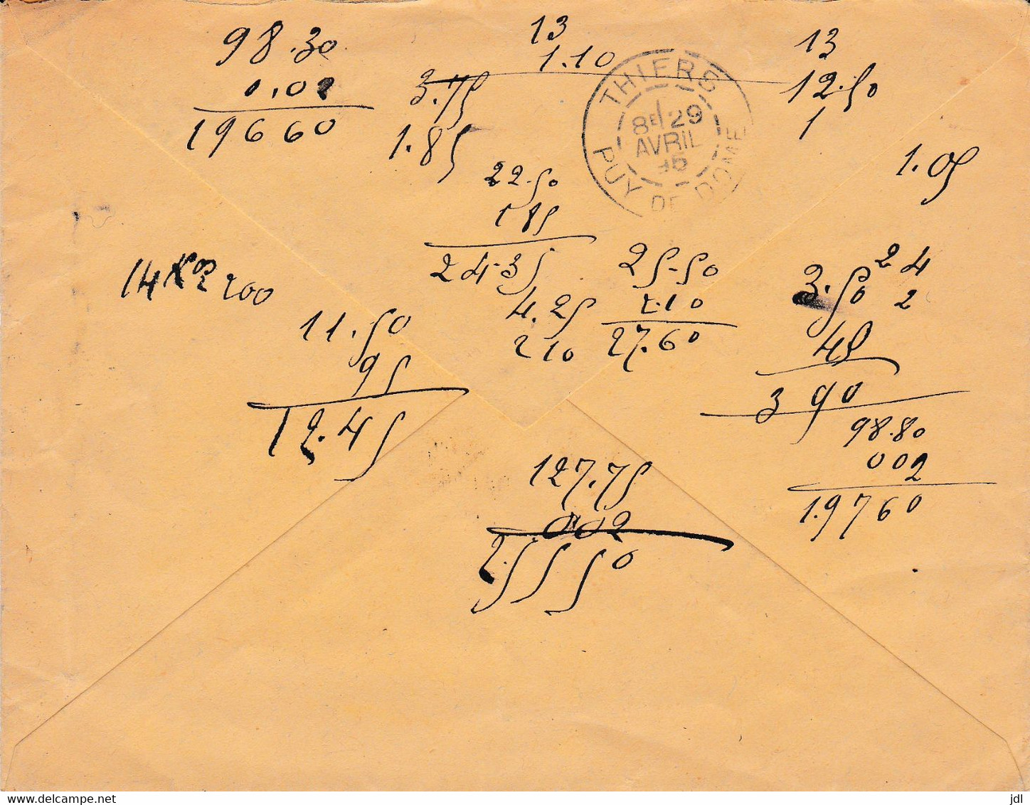 LOIR-ET-CHER (40) - SELLES-S-CHER Cachet A, Sur Enveloppe Affranchie Avec Un Type Sage - - 1877-1920: Semi-moderne Periode