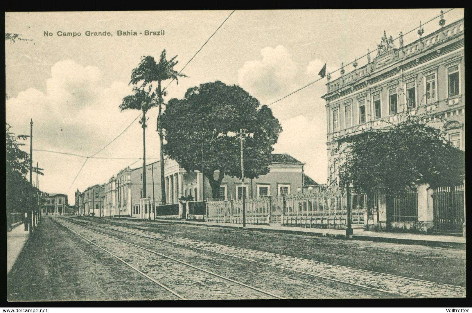 AK 1915 No Campo Grande, Bahia Brazil, Brasilien, Schwarz Weiß - Campo Grande