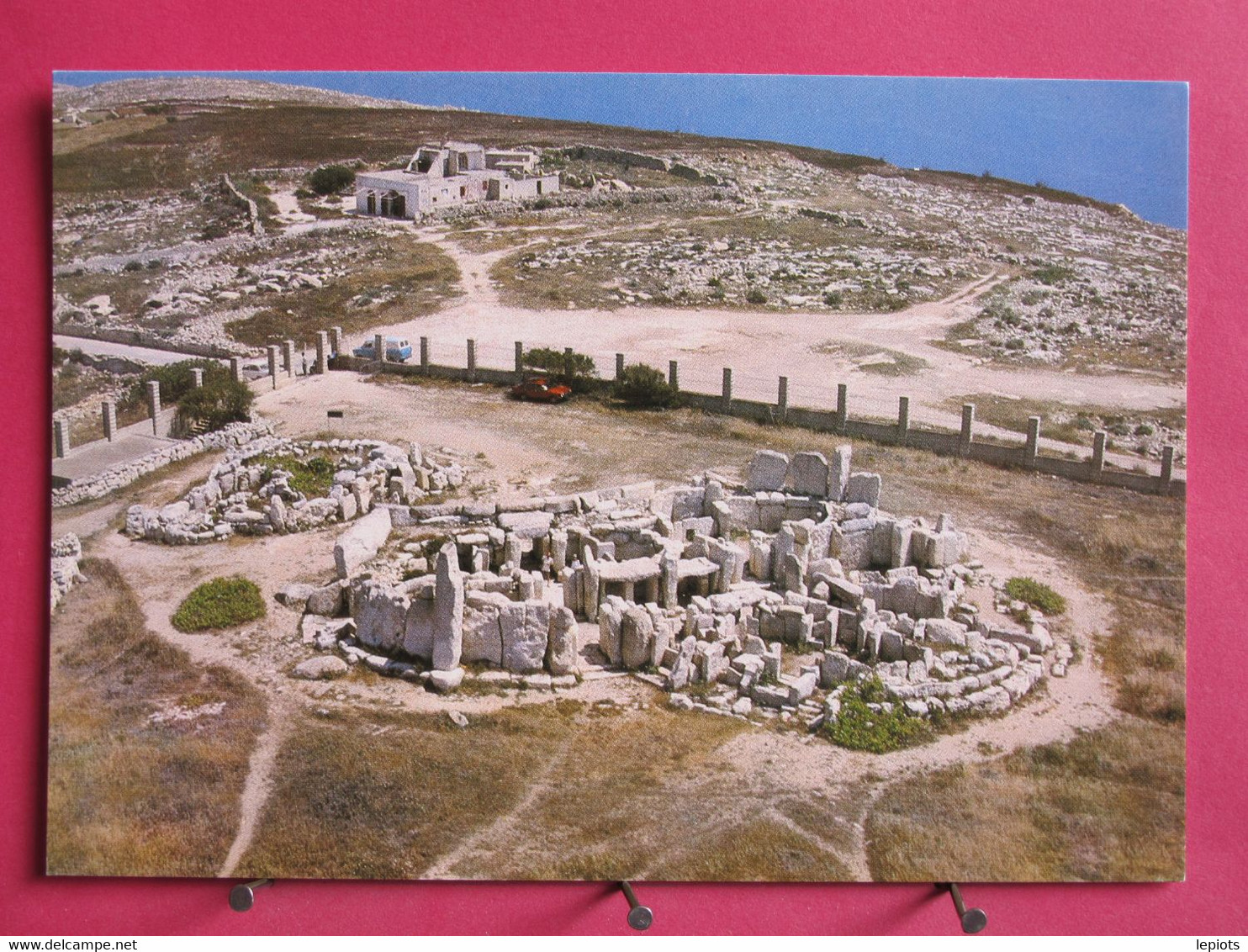 Visuel Très Peu Courant - Malte - Aerial View Of Hagar Qim Temples - Excellent état - R/verso - Malte