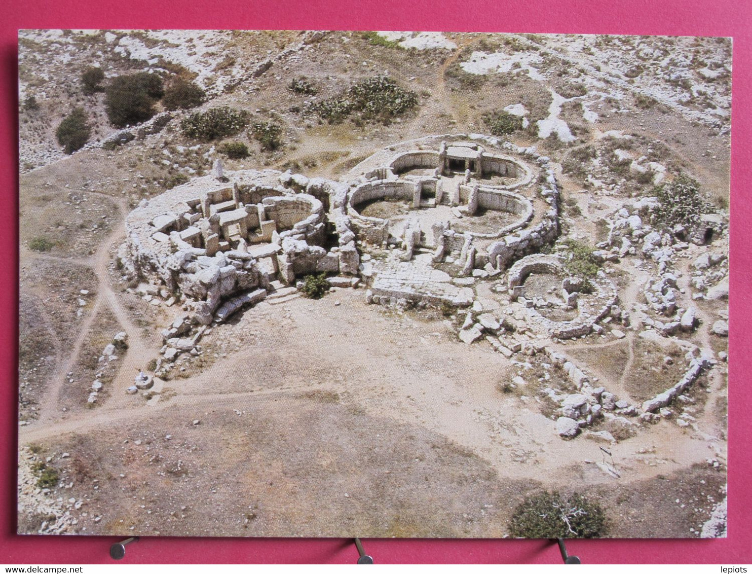 Visuel Très Peu Courant - Malte - Aerial View Of Mnajdra Temples - Excellent état - R/verso - Malte