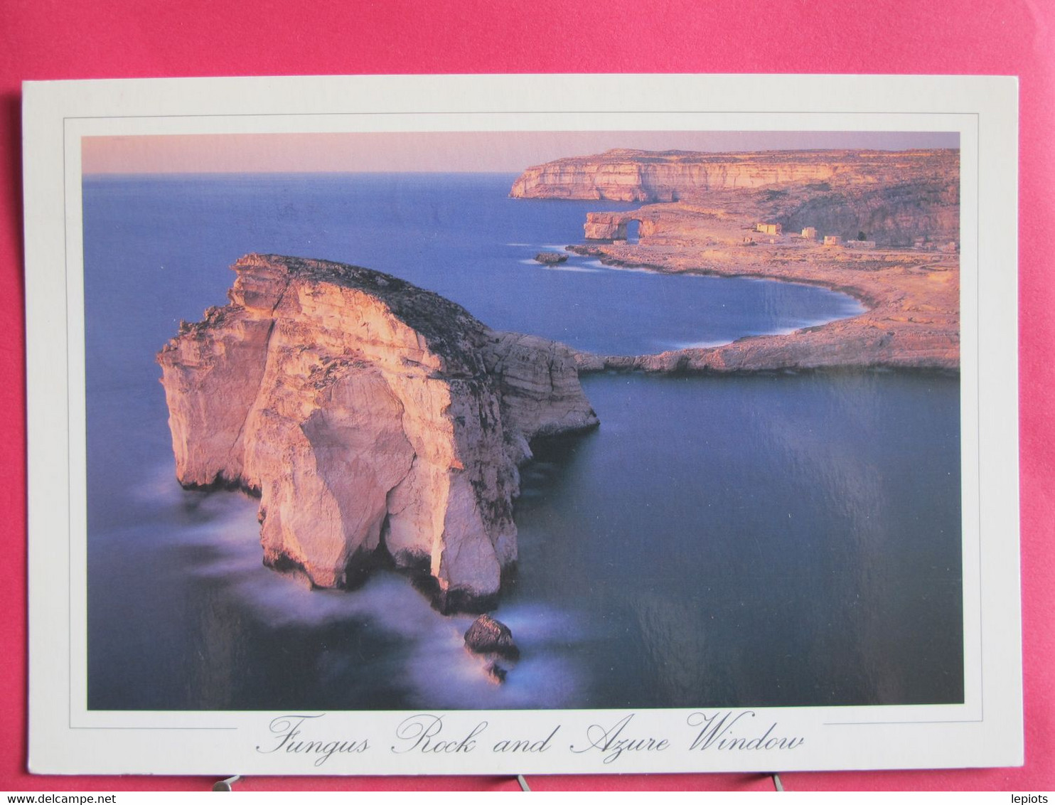 Visuel Très Peu Courant - Malte - Fungus Rock And Azure Window - Joli Timbre - R/verso - Malte