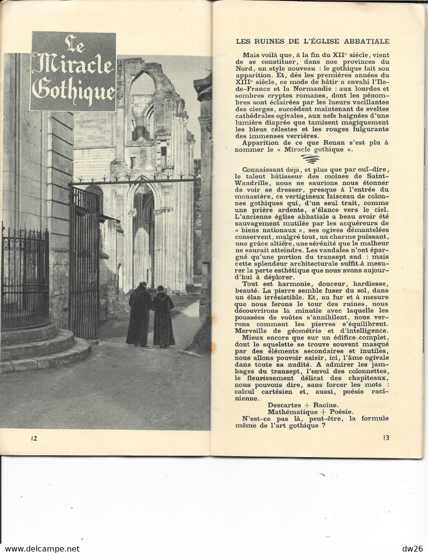 Dépliant Touristique, Livret St Saint-Wandrille, Reliquaire D'Art Par H. Gaubert - Publicité Liqueur Bénédictine Fécamp - Dépliants Touristiques