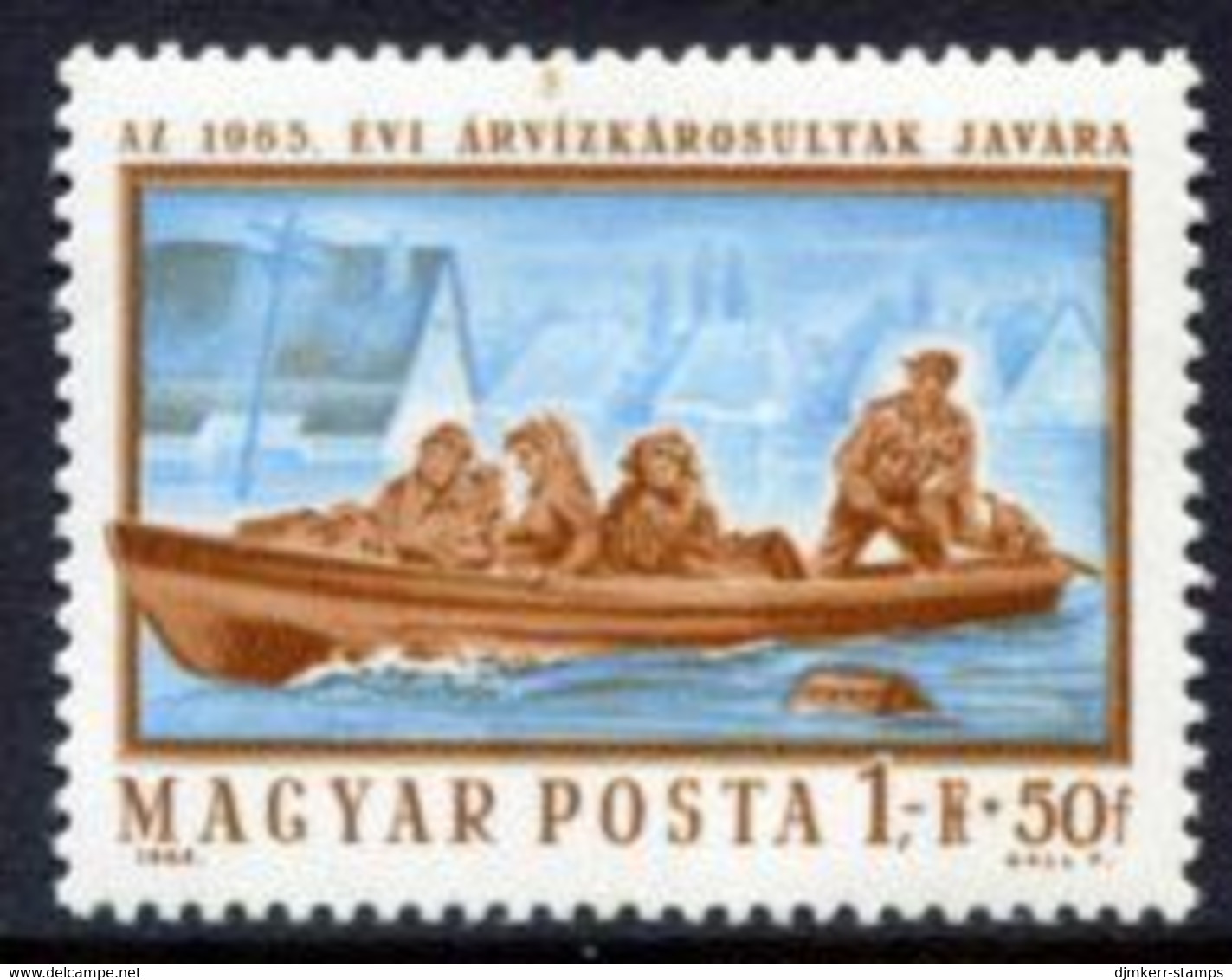 HUNGARY 1965 Flood Relief  MNH / **.  Michel 2151 - Unused Stamps
