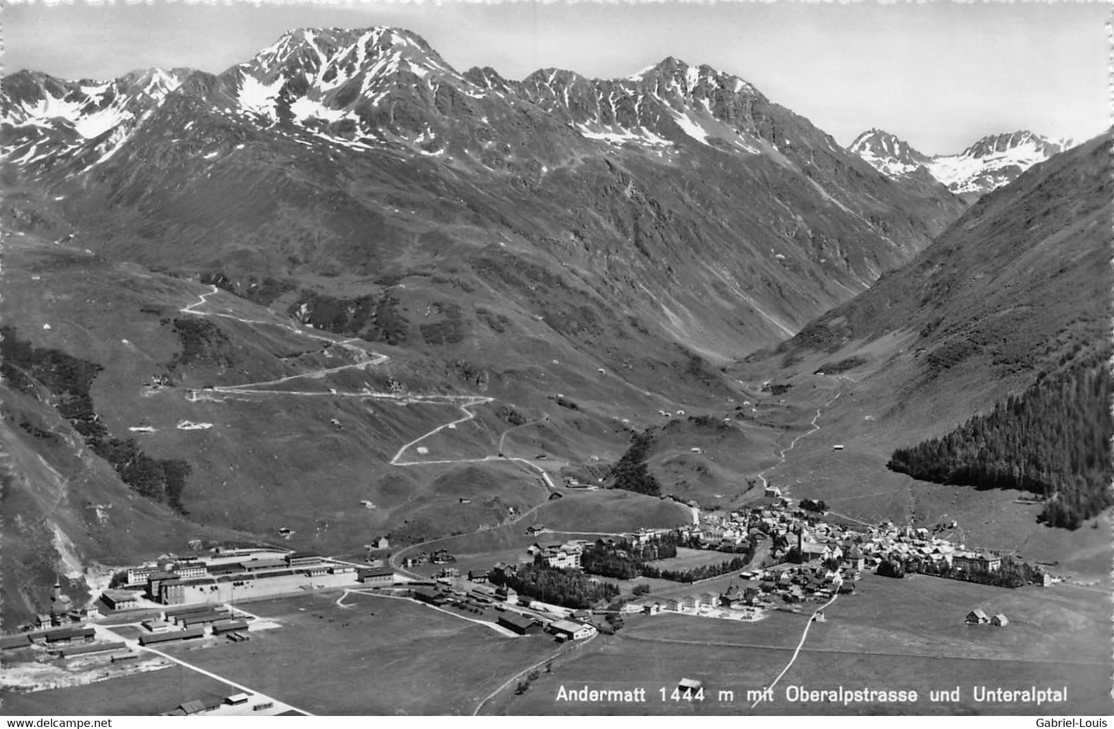 Andermatt Mit Oberalpstrasse Und Unteralptal - Andermatt