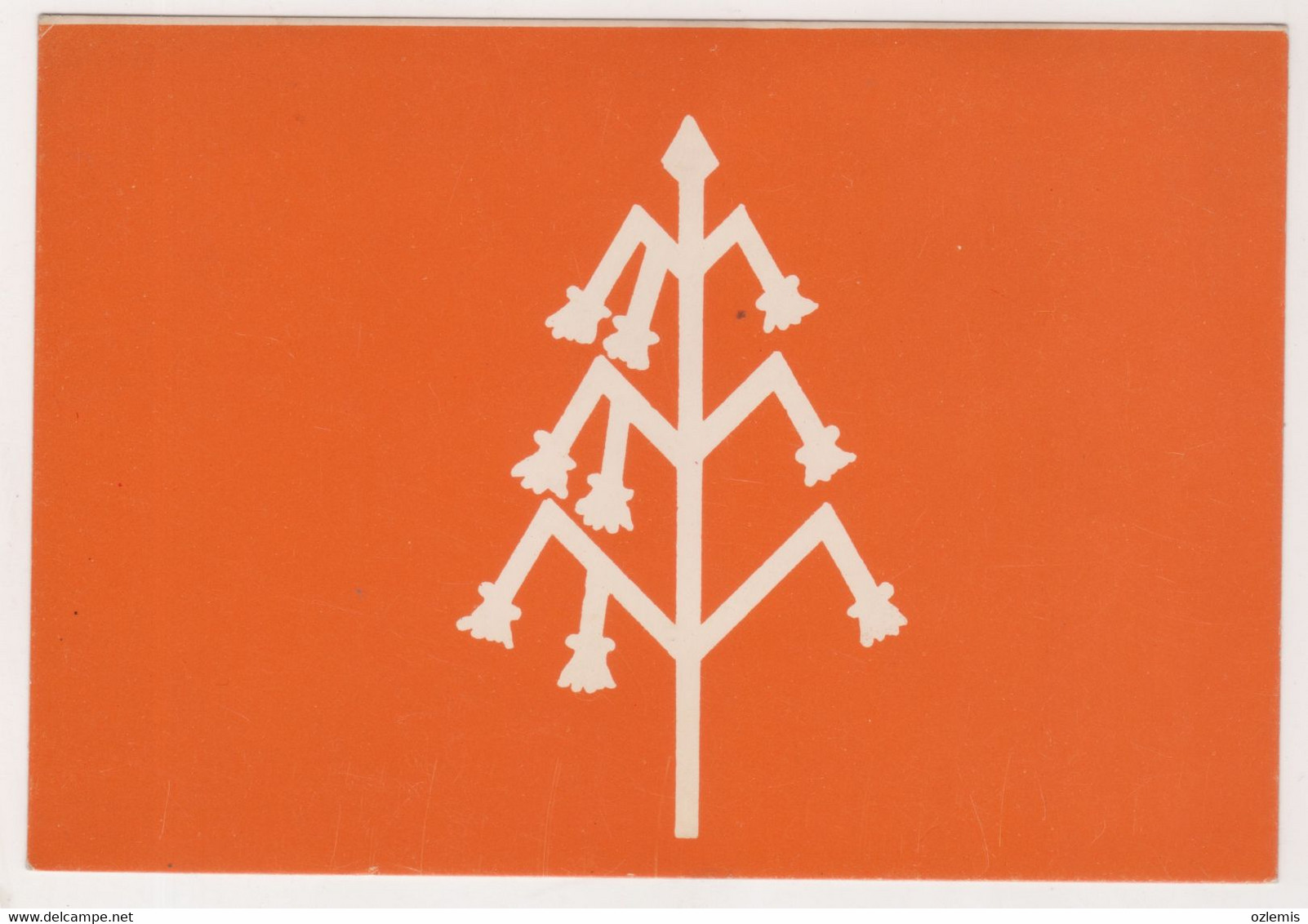 KARAHANLILAR ,M.S. 932-1212, FLAGS POSTCARD - Flaggen