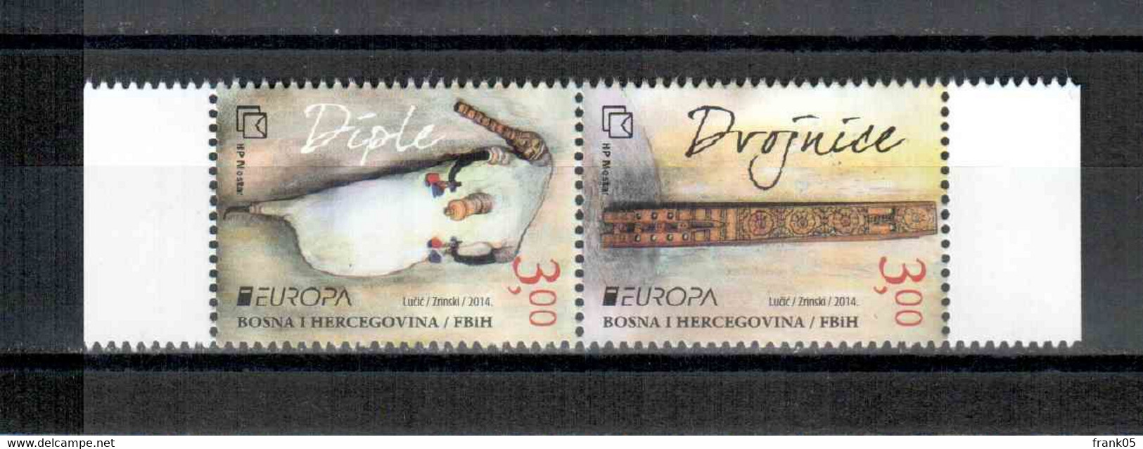 Bosnien-Herzegowina (kroatisch) / Bosnia-Herzegowina (croation Post) / Bosnie-Herzégovine Mostar Paar/pair 2014 EUROPA** - 2014