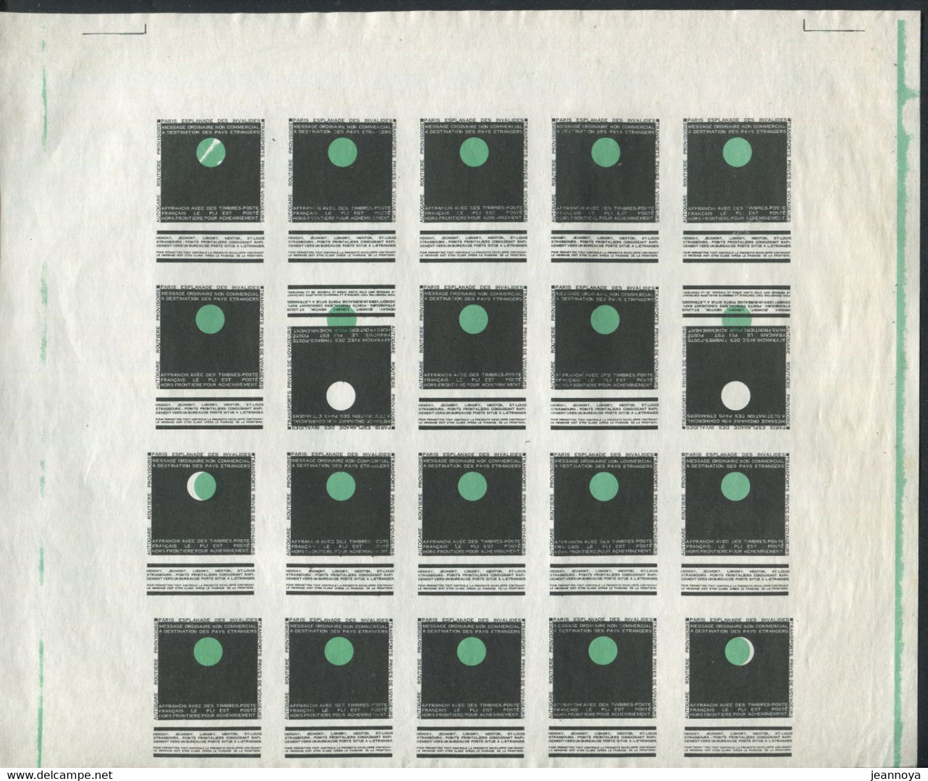 FRANCE - GREVE - N° 16 (MAURY ) / FEUILLET D'ESSAI  AVEC 2 TETES BECHES - TB - Other & Unclassified