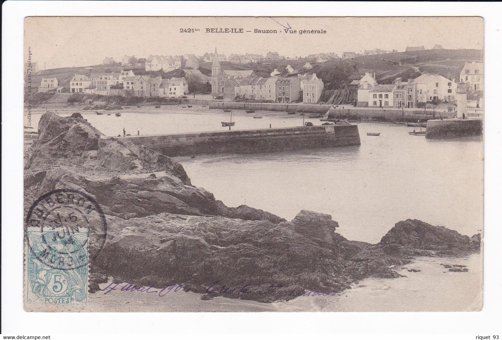 2421bis - BELLE-ILE - Sauzon . Vue Générale - Belle Ile En Mer