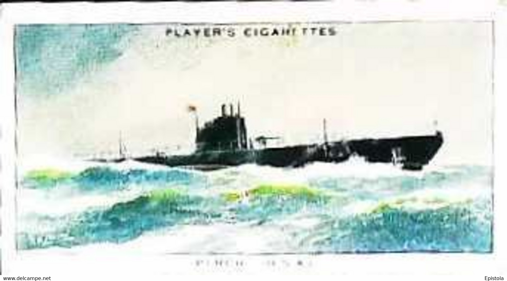 ► N°45 "Perch" U.S.A. Submarine MODERN NAVAL CRAFT  Image Chromo JOHN PLAYERS & SONS  CIGARETTE Imperial Tobacco - Player's