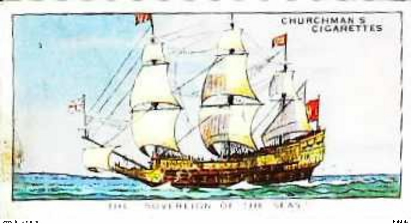 ► N°21 "Soverign Of The Seas" THE STORY Of NAVIGATION - CHURCHMAN  CIGARETTE Imperial Tobacco - Churchman