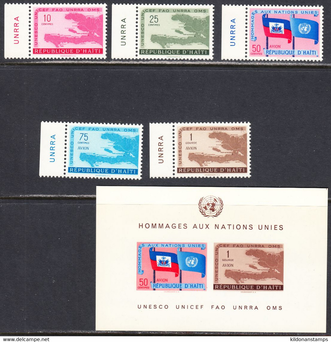 Haiti 1958 UNESCO, Mint No Hinge, Sc# ,SG - Haïti