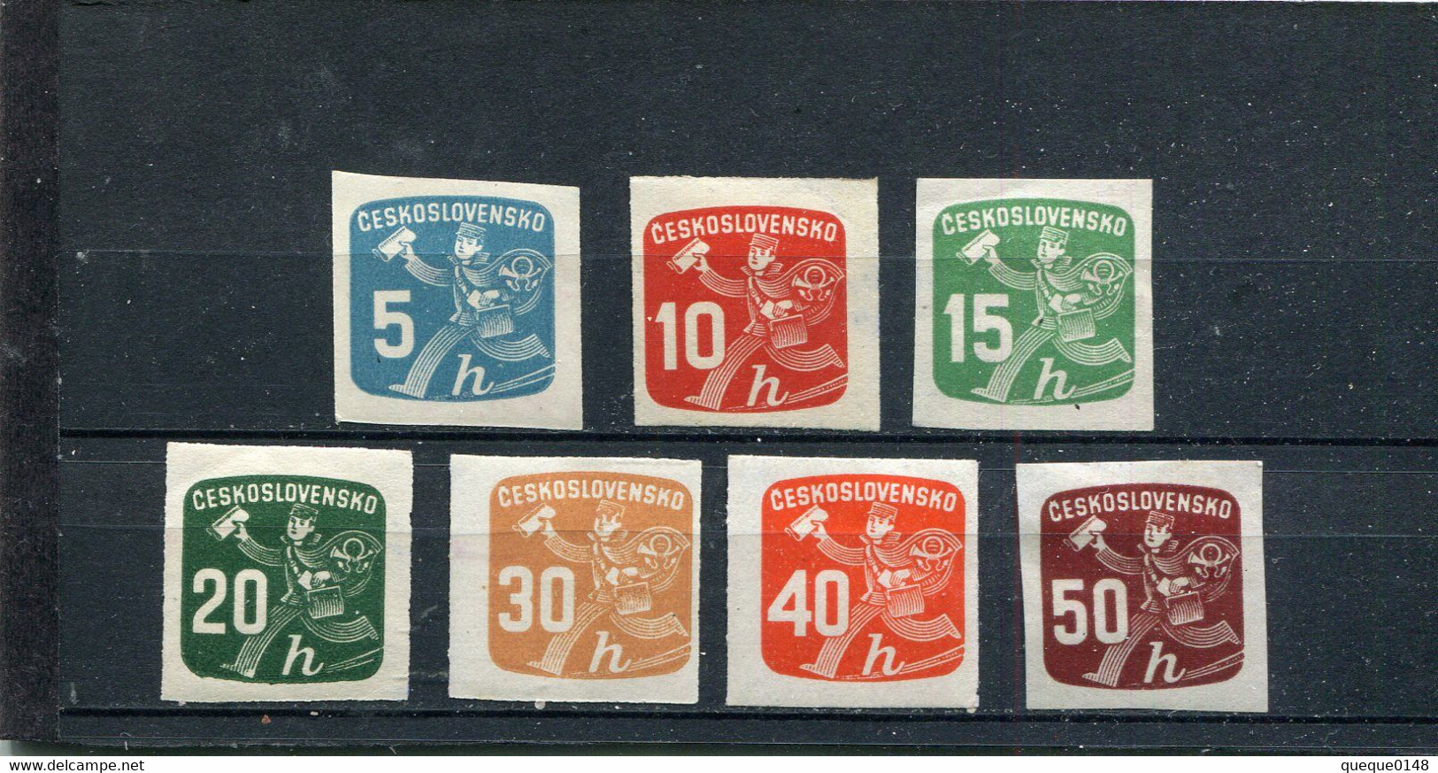 Tchécoslovaquie 1945 Yt 26-29 31-33 * - Newspaper Stamps