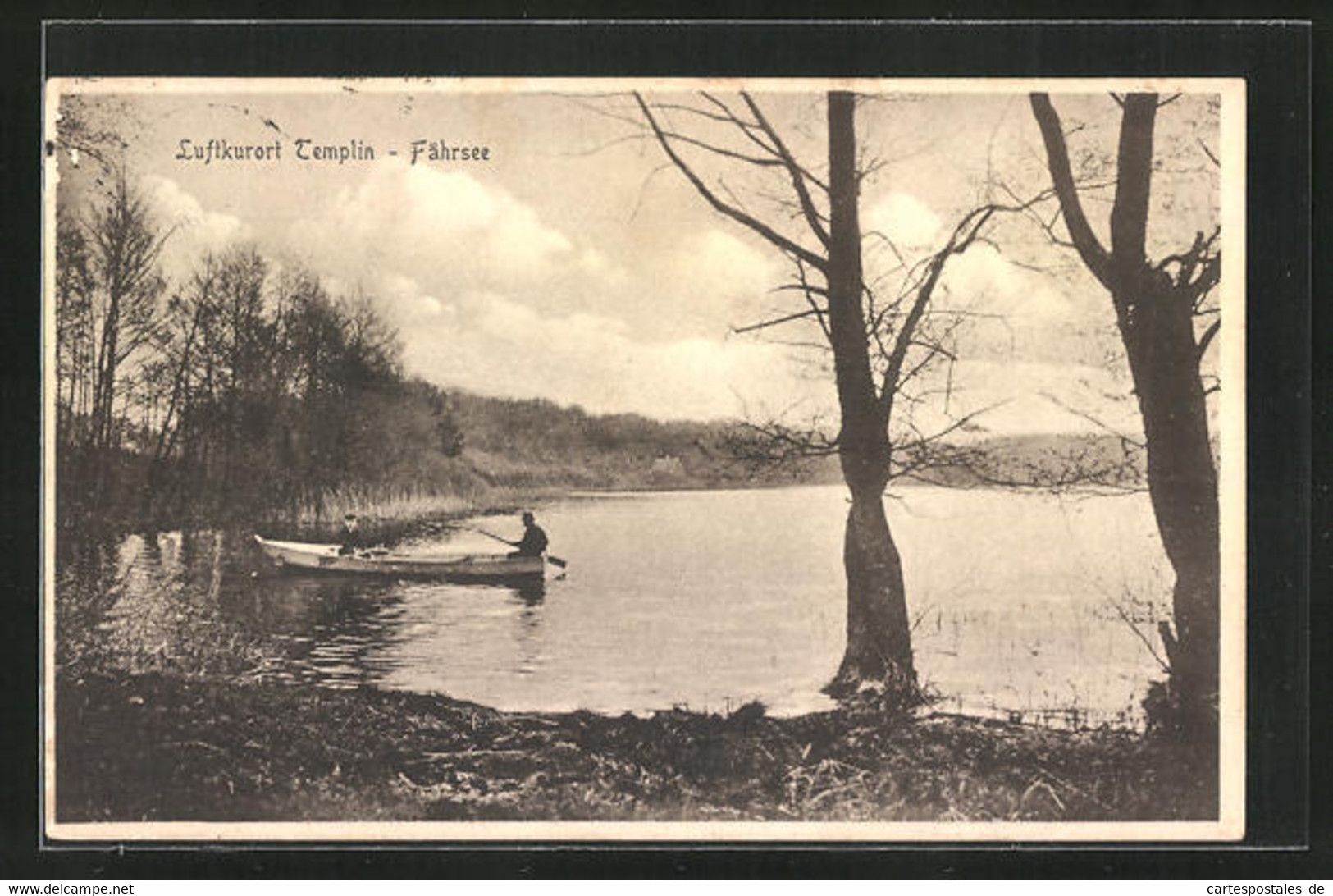 AK Templin, Uferpartie Am Fährsee - Templin