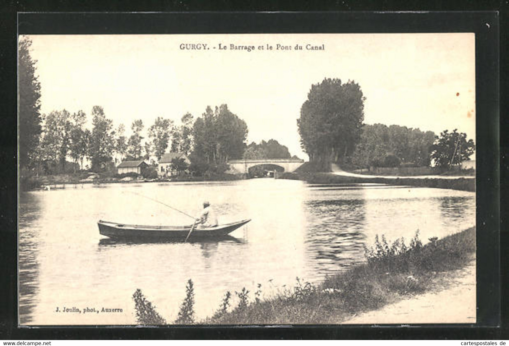 CPA Gurgy, Le Barrage Et Le Pont Du Canal - Gurgy