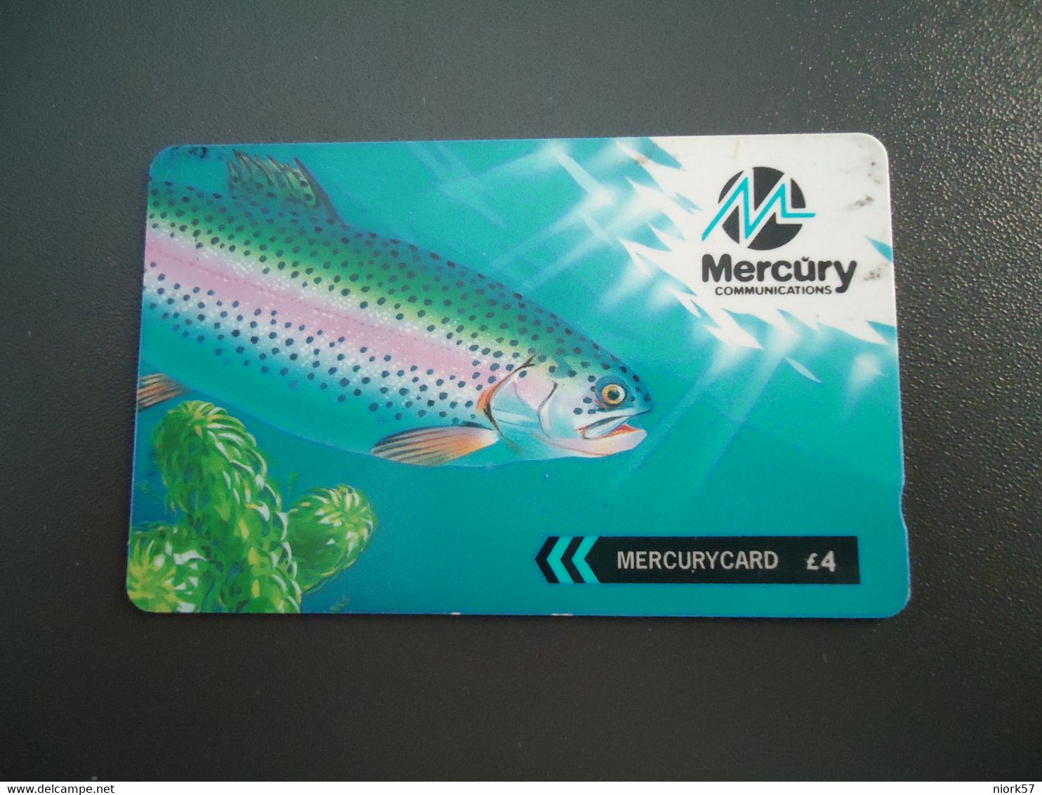 UNITED KINGDOM USED CARDS MERCURYCARD  FISH FISHES - Pesci