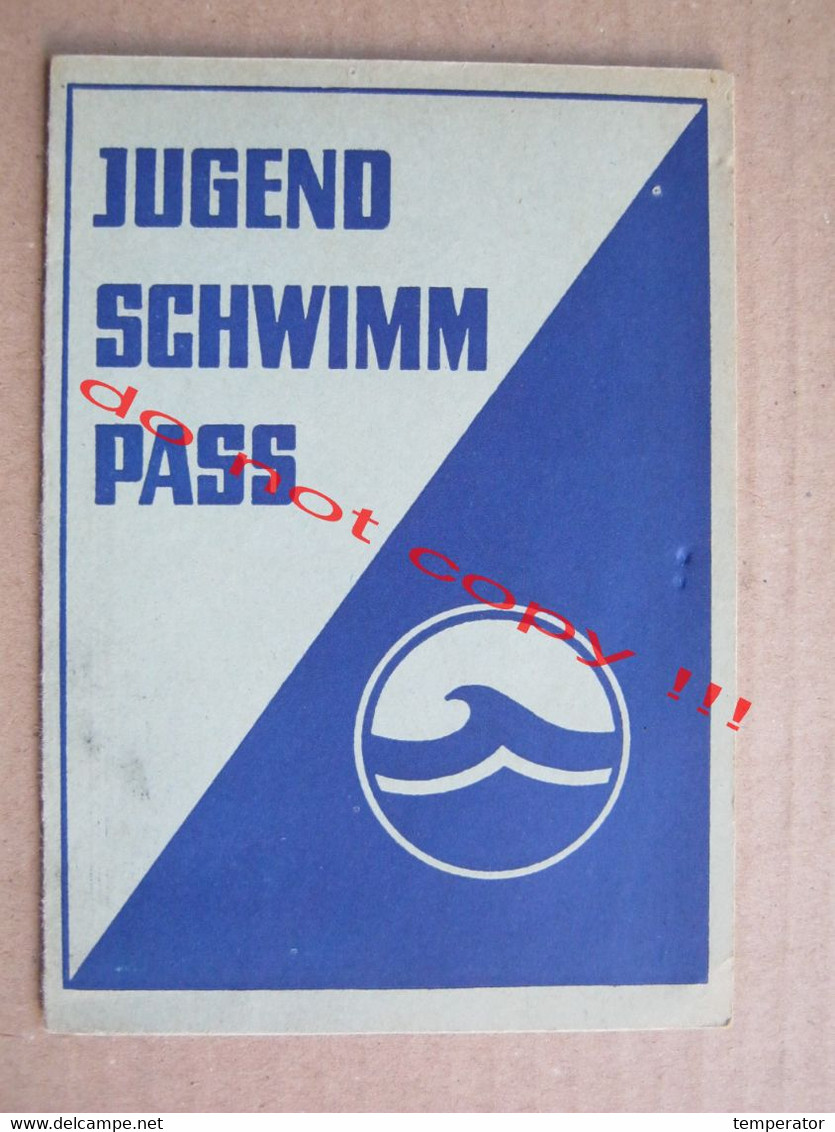 JUGEND SCHWIMM PASS ( 1966 ) - Schwimmen