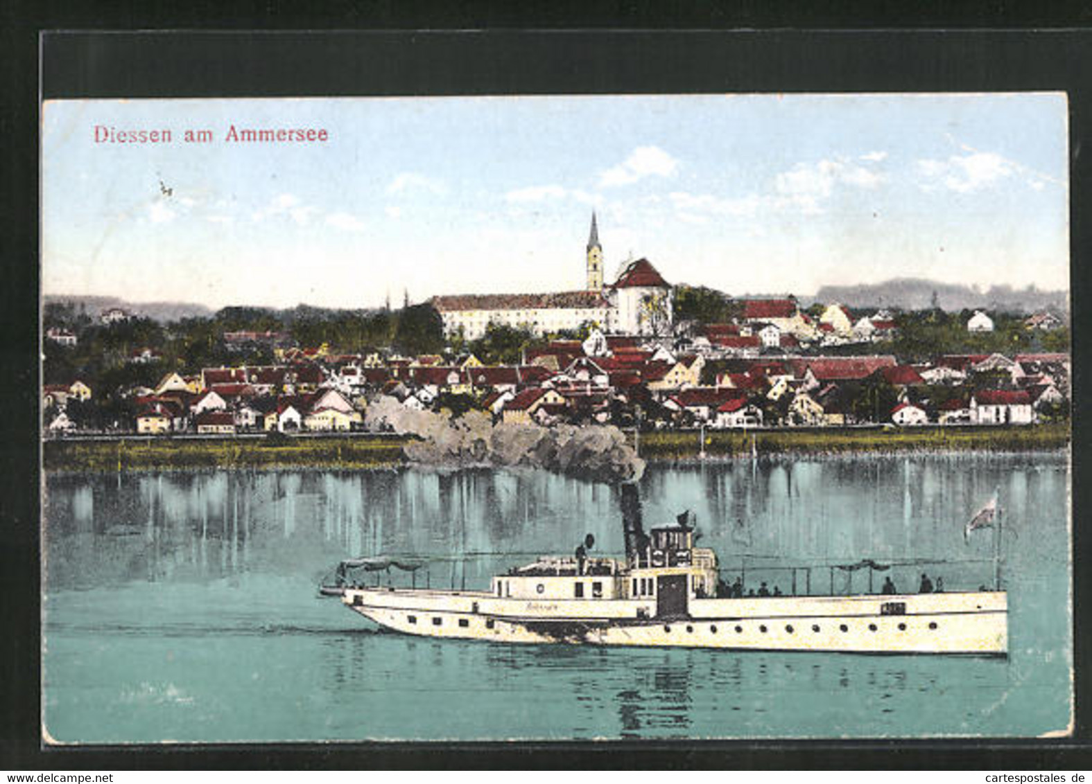 AK Diessen Am Ammersee, Ortspanorama Mit Blick Zur Kirche - Diessen