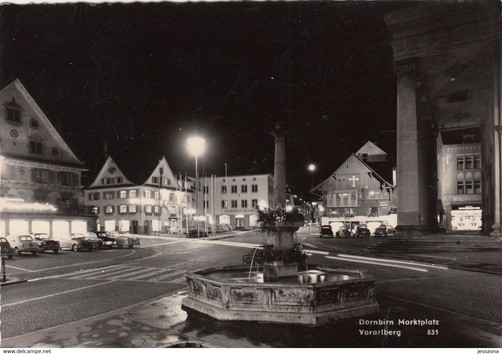 AK - Vorarlberg - Dornbirn - Hauptplatz Bei Nacht - 1961 - Dornbirn