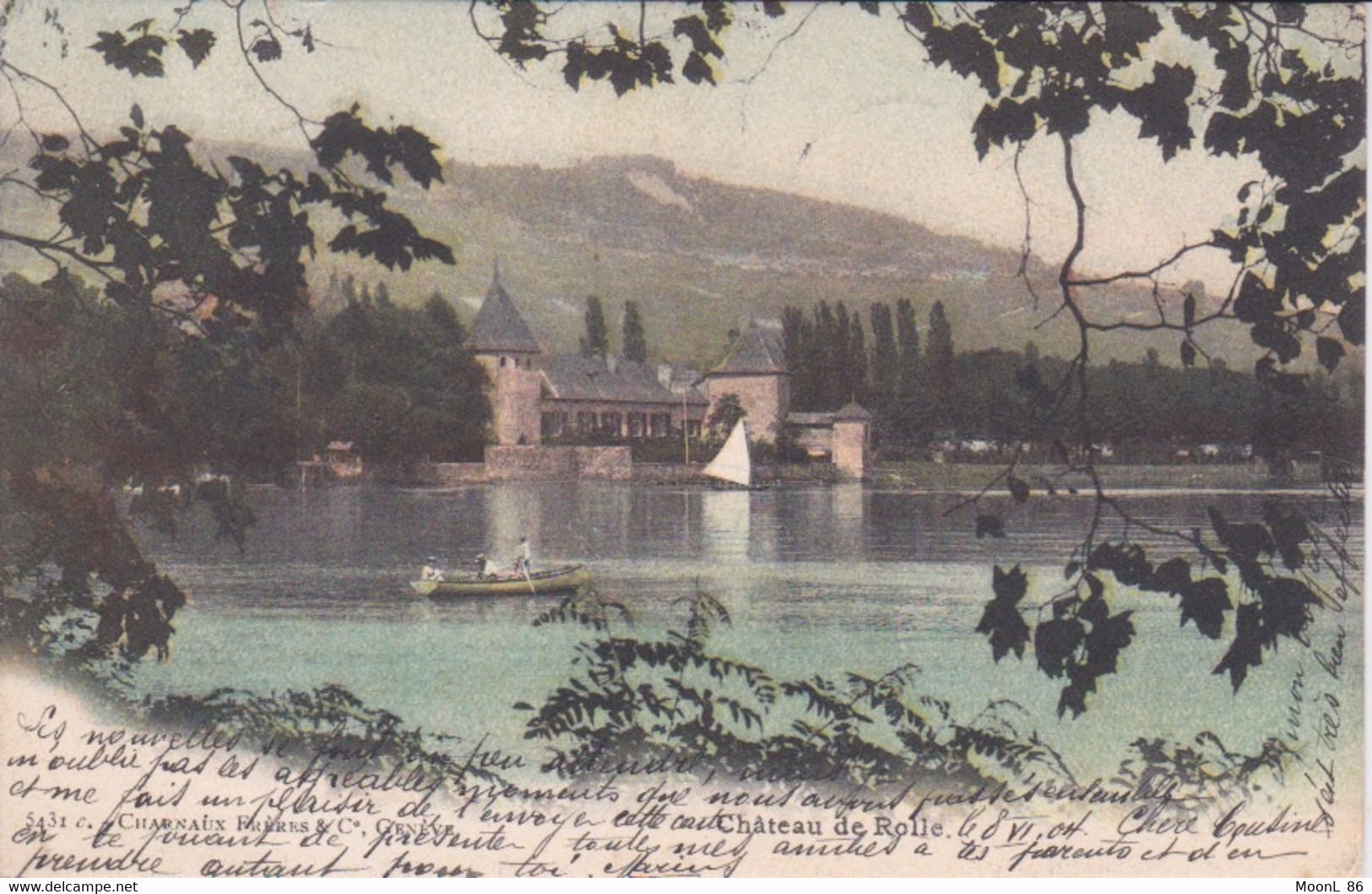 SUISSE - LE CHATEAU DE ROLLE - 1904 - Rolle