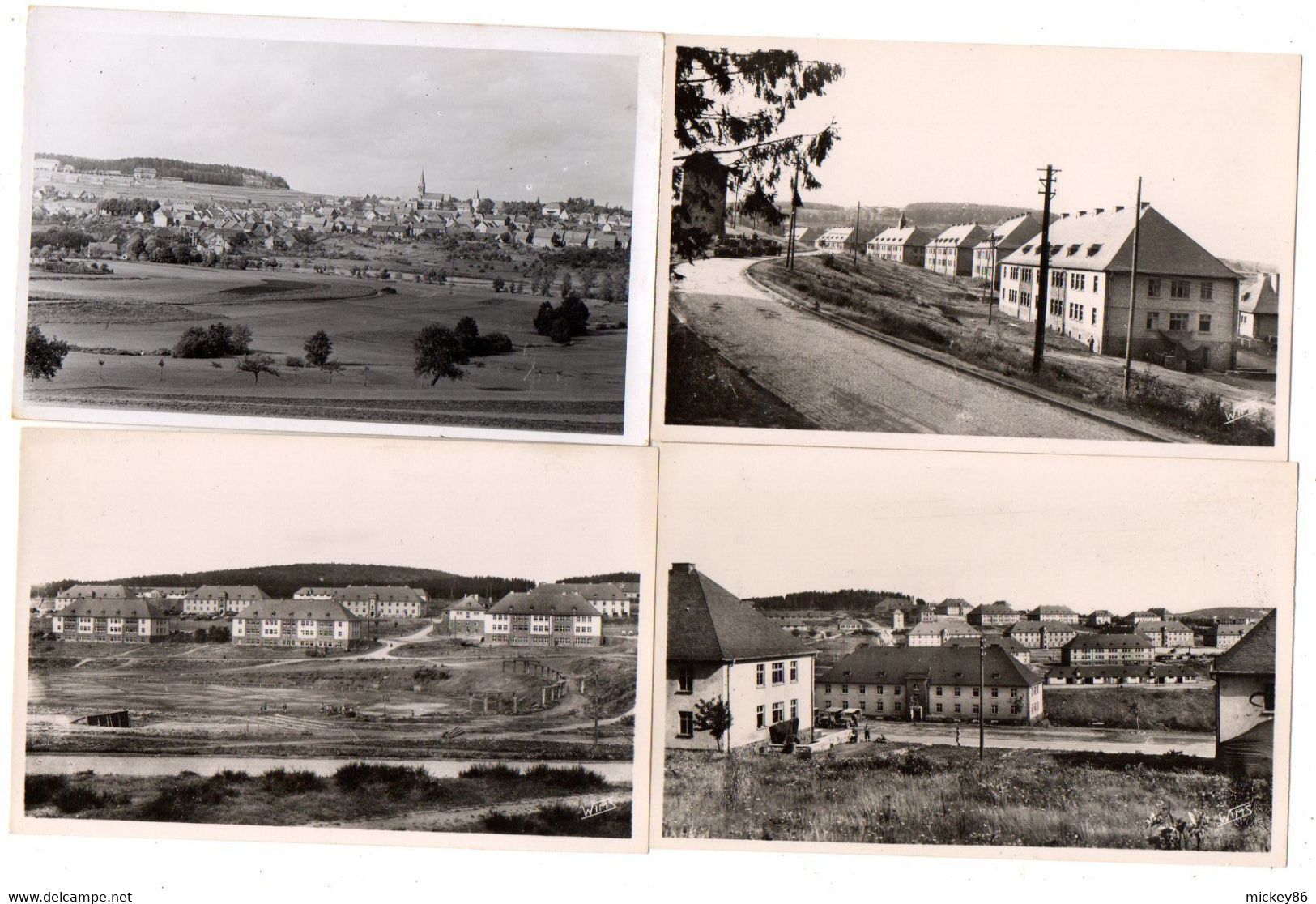 Allemagne---près Birkenfeld--BAUMHOLDER --1950--Lot De 4 Cartes Postales --Le Camp ......... ......à Saisir - Autres & Non Classés