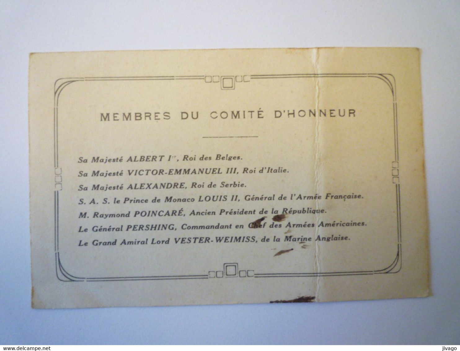 2021 - 2377  LANNEMEZAN  -  Les Médaillés Militaires  -  Carte De Membre Bienfaiteur  (vers 1940)  XXX - Non Classés